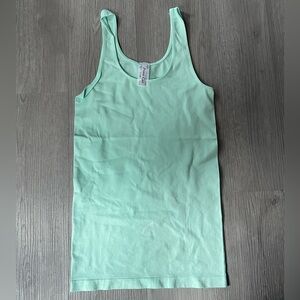 NWOT Prime Cut Mint Green Basic Tank Top One Size Essential Summer Y2K Layering